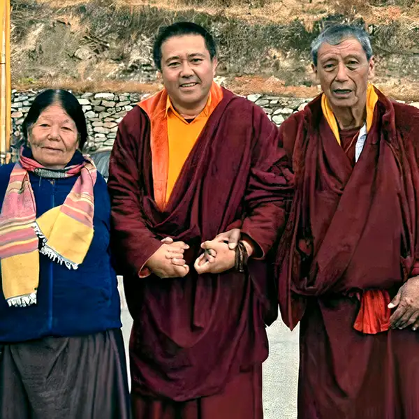 Tulku with his parents on a recent trip to Bhutan Tulku with his parents on a recent trip to Bhutan